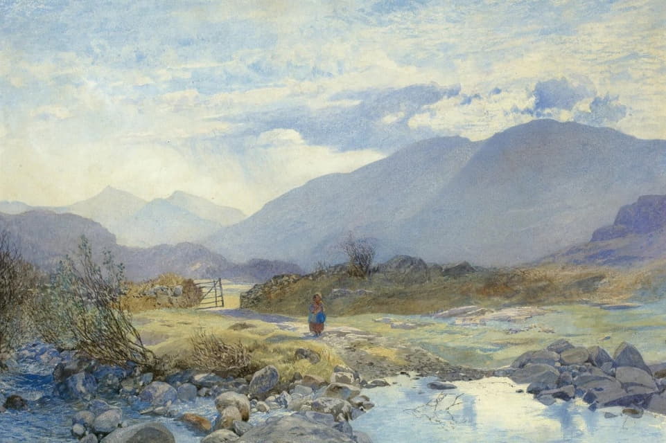 Alfred William Hunt - Capel Curig With Snowdon And The Glyders In The Distance, North Wales