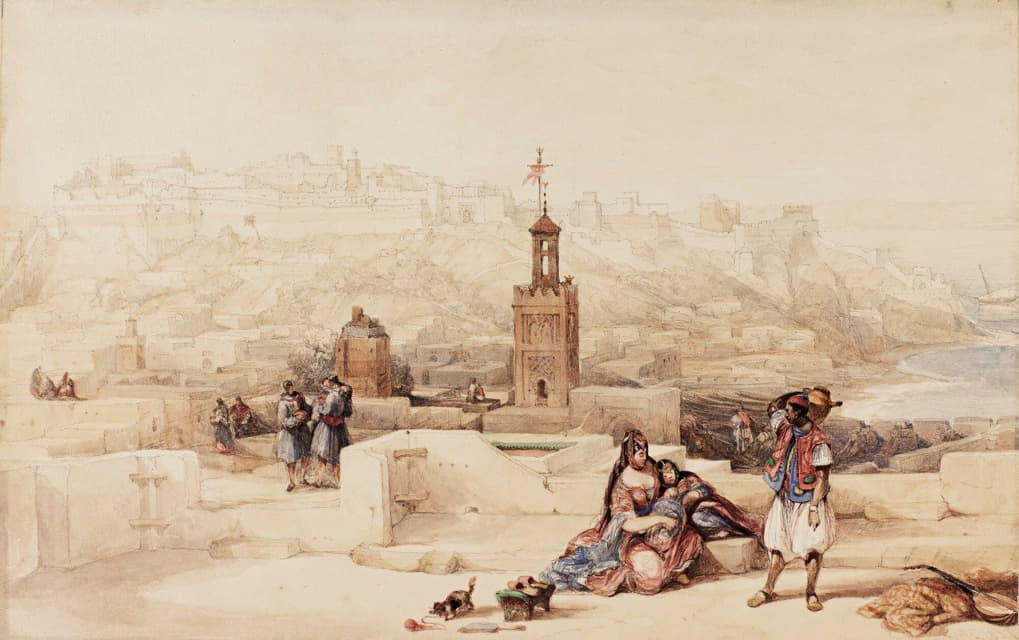 David Roberts - The Citadel Of Tangier, Morocco