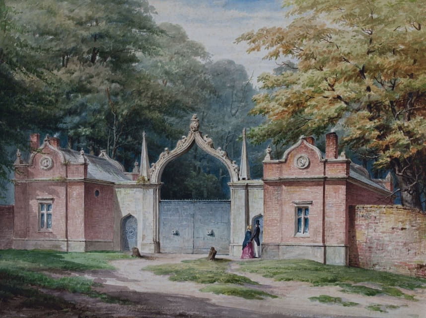 Elijah Walton - Lodge Gates, Entrance To Aston Hall