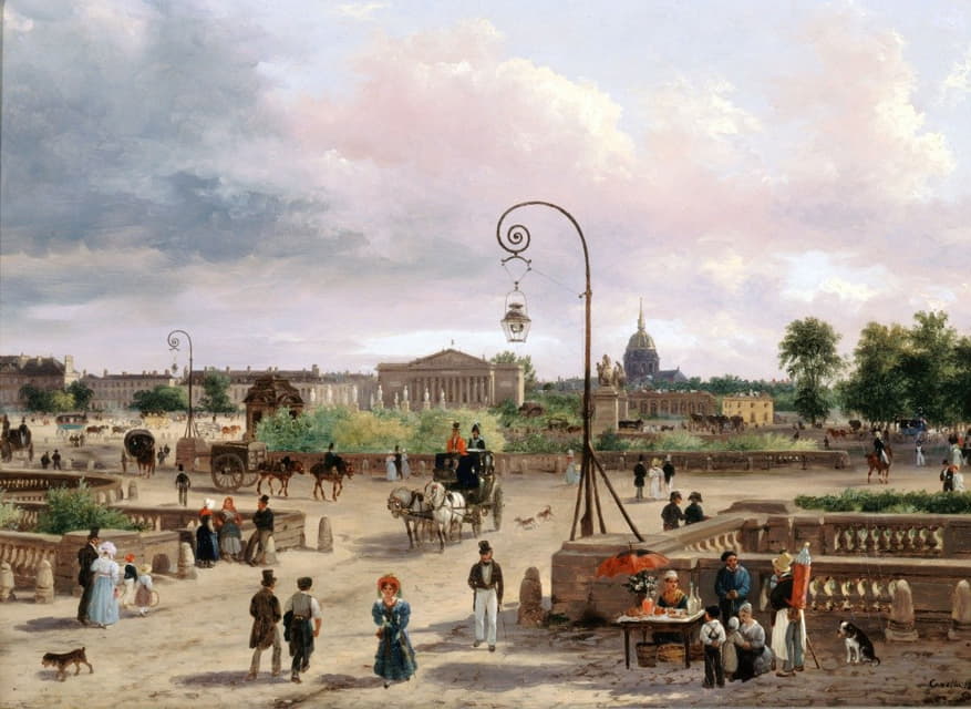 1829年路易十六广场（协和广场）