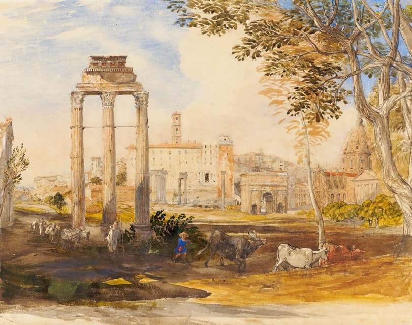 Samuel Palmer - The Forum, Rome