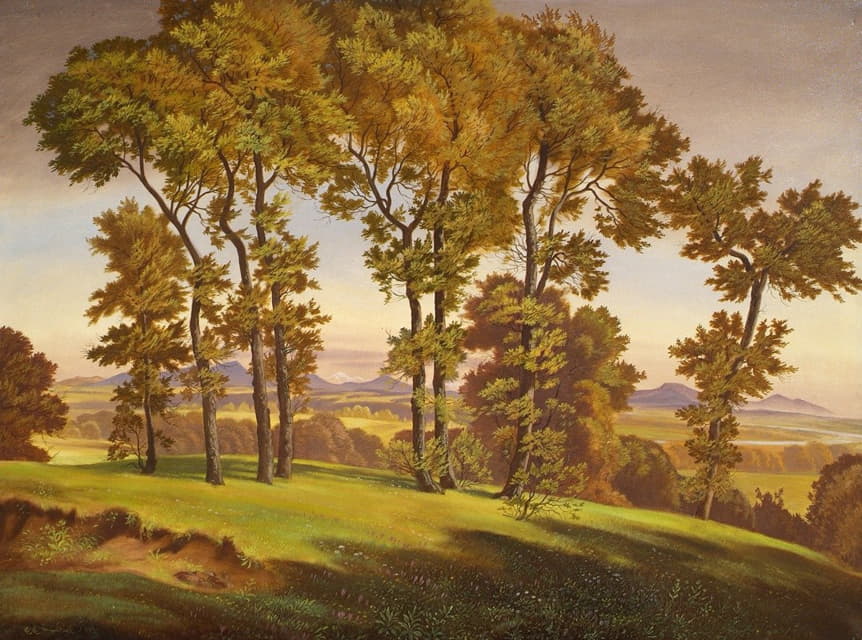 Emil Ernst Heinsdorff - Landschaft mit Bäumen