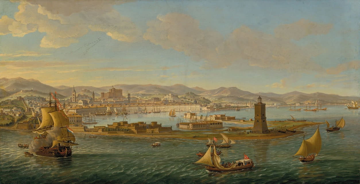 Gaspar Van Wittel - The Port of Messina