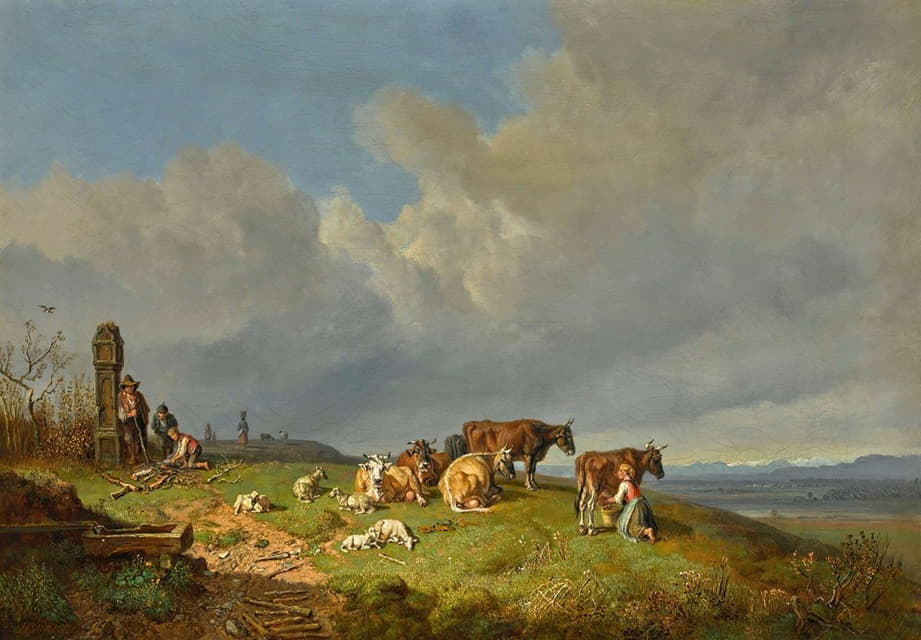 Heinrich Bürkel - Out To Pasture