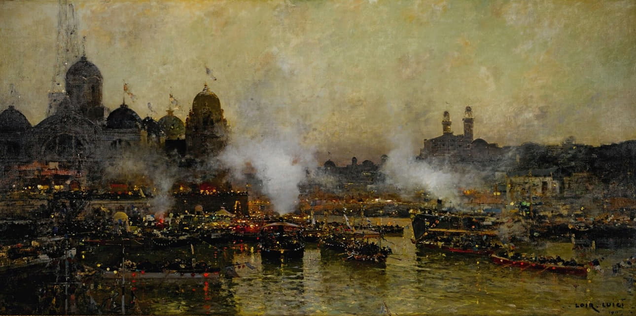 塞纳河畔，1900年