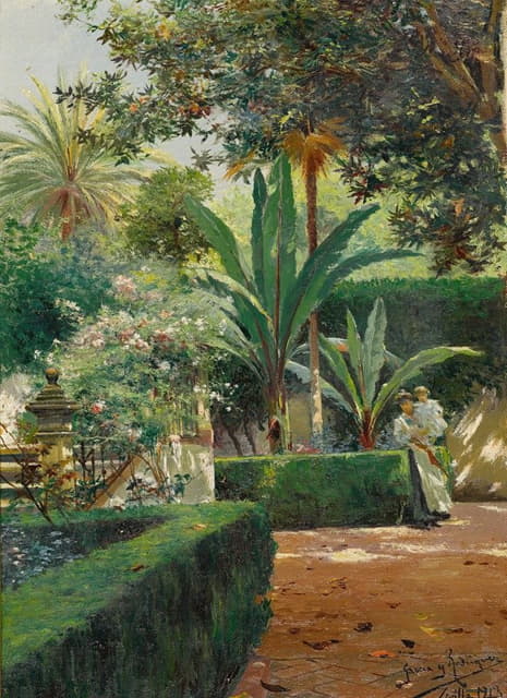 Manuel García y Rodríguez - A Garden In Seville