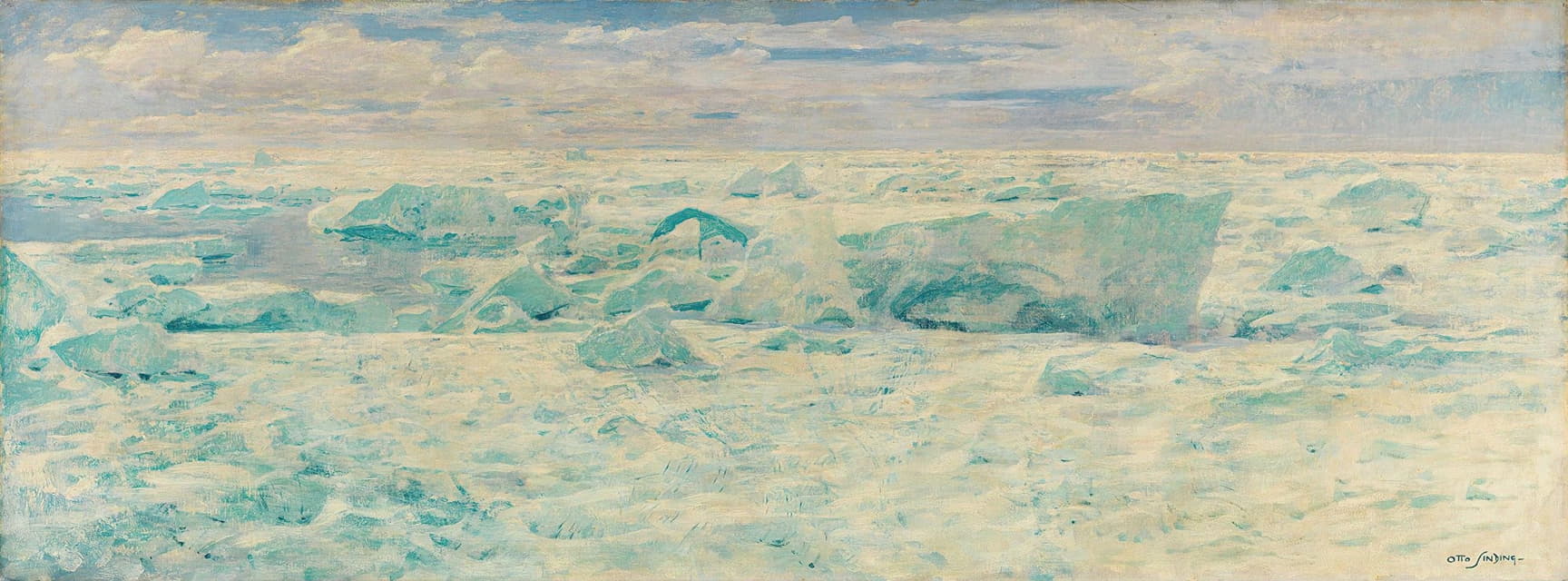 Otto Sinding - Ice Floes in the Arctic Ocean