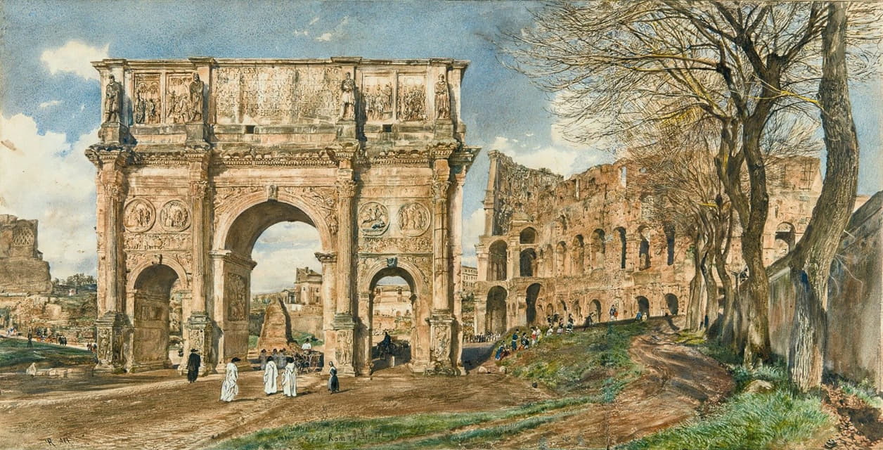 君士坦丁拱门和罗马斗兽场