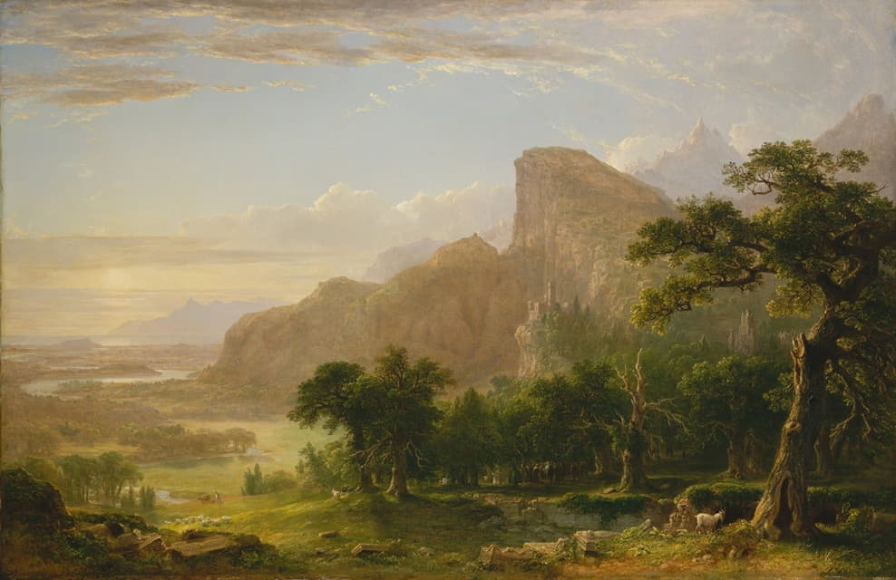 Asher Brown Durand - Landscape—Scene from ‘Thanatopsis’