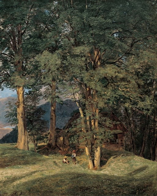 Ferdinand Georg Waldmüller - Ahornbäume bei Ischl