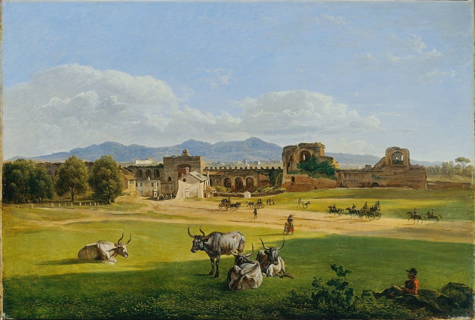 圣乔瓦尼门与弗拉斯卡蒂坎帕尼亚景观