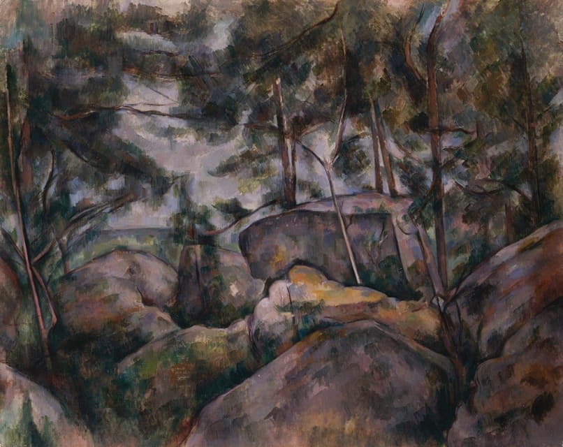 Paul Cézanne - Rocks in the Forest