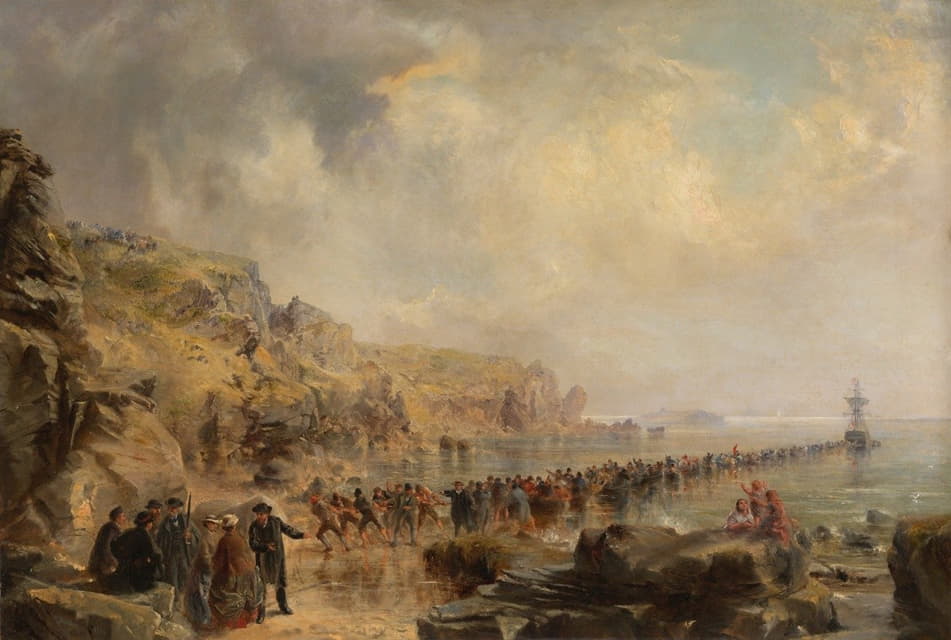 Robert Charles Dudley - Landing the Shore End of the Atlantic Cable