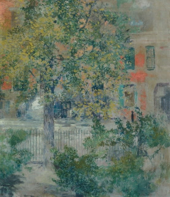 Robert Frederick Blum - View from the Artist’s Window, Grove Street