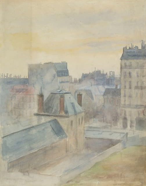 Albert Edelfelt - View of the artist’s studio in Paris