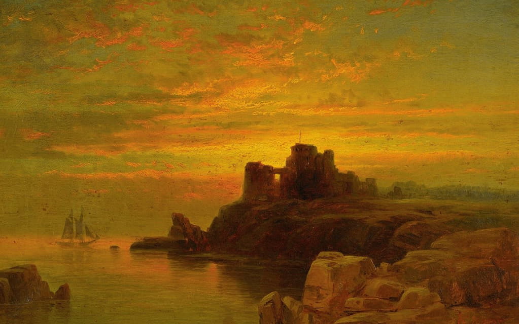 Edward Moran - Coastal Sunset