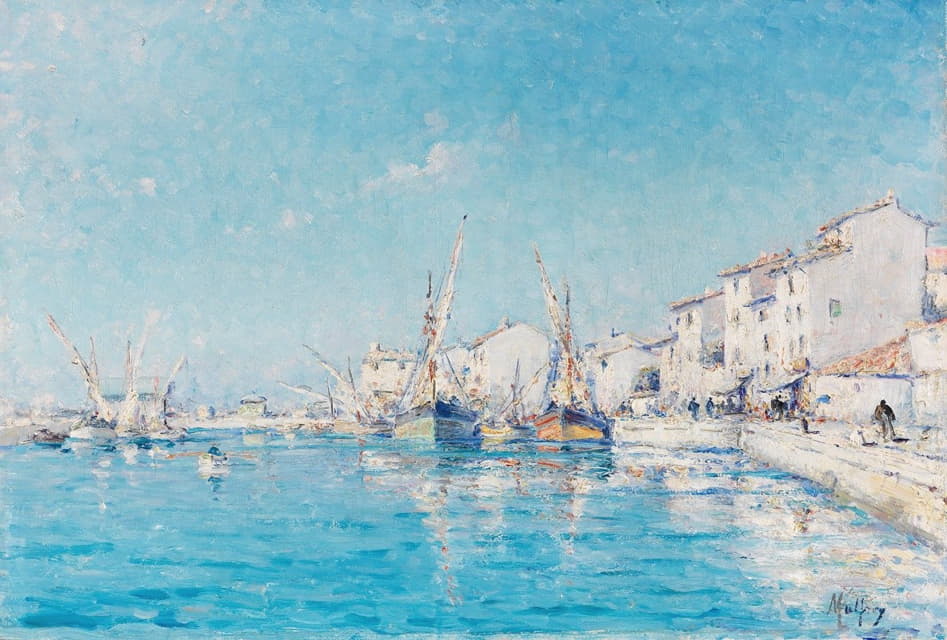 Henry Malfroy - The southern French fishing port of Martigues
