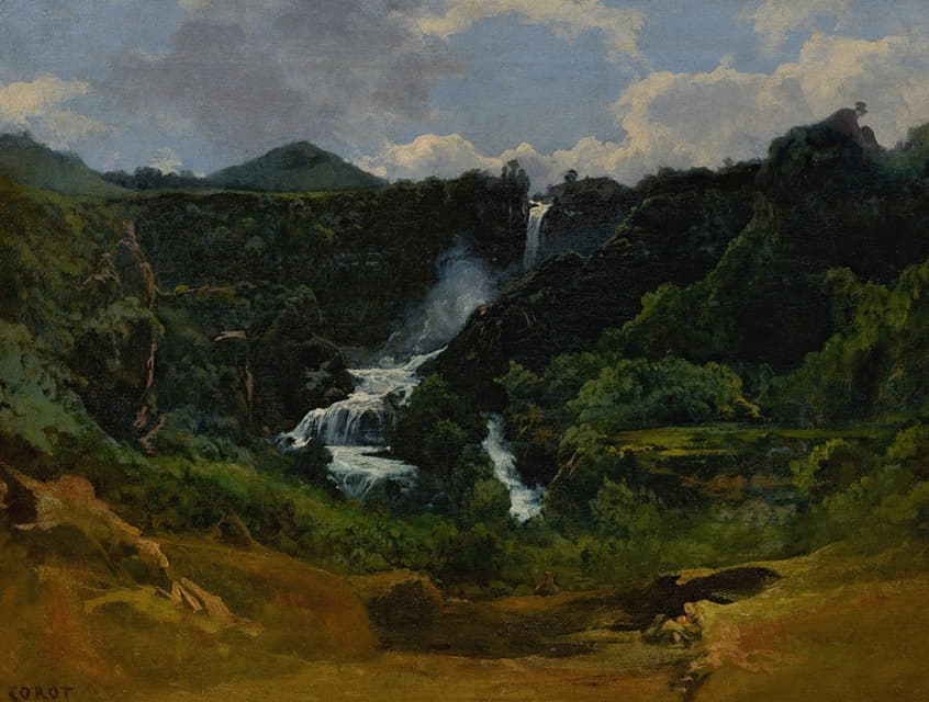 Jean-Baptiste-Camille Corot - La Cascade de Terni