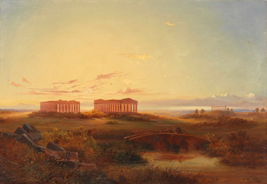 Valentin Ruths - View of the temples of Agrigento