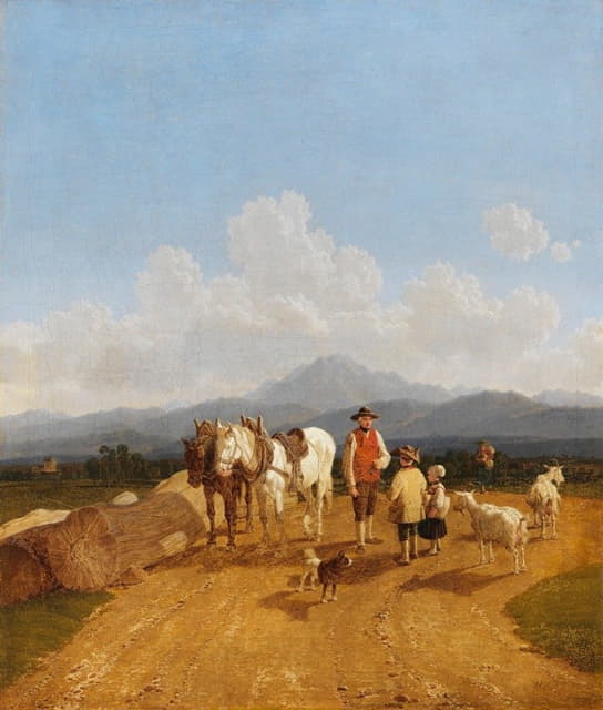 上巴伐利亚州的农民和牧羊人
