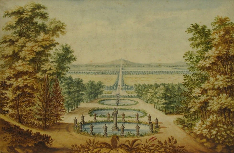 Antoine-Claude Fleury - Scenic View of Gardens