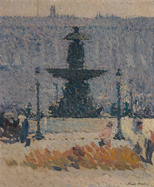 巴黎协和广场的喷泉之一