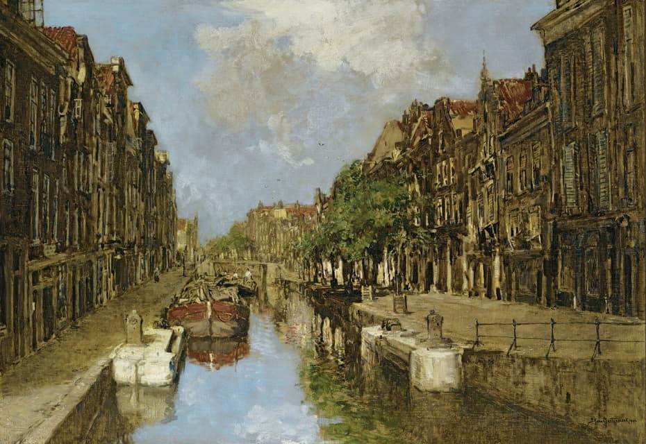 Johan Hendrik Van Mastenbroek - The Spuiwater And Delftsche Vaart, Rotterdam