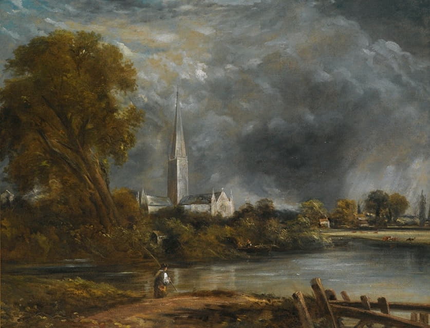 John Constable - Salisbury Cathedral From The Meadows