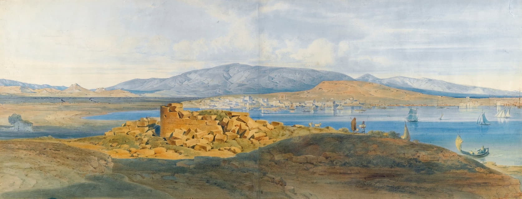 Ludwig Lange - The Harbour Of Piraeus
