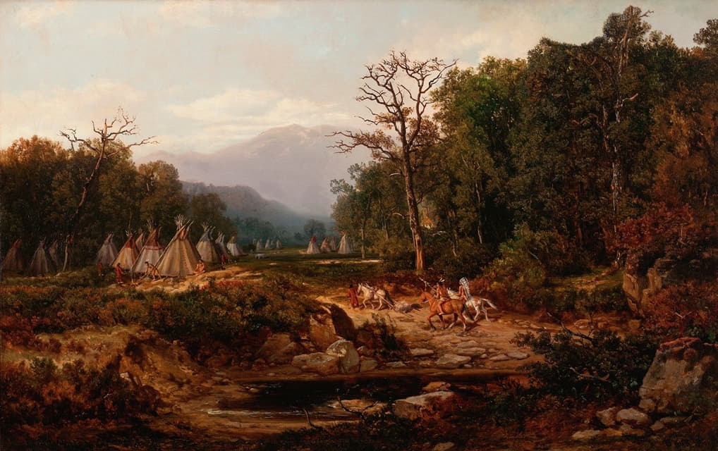 Otto Reinhold Jacobi - Indian Encampment