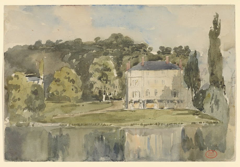 Paul Huet - View of the Château at Folembray