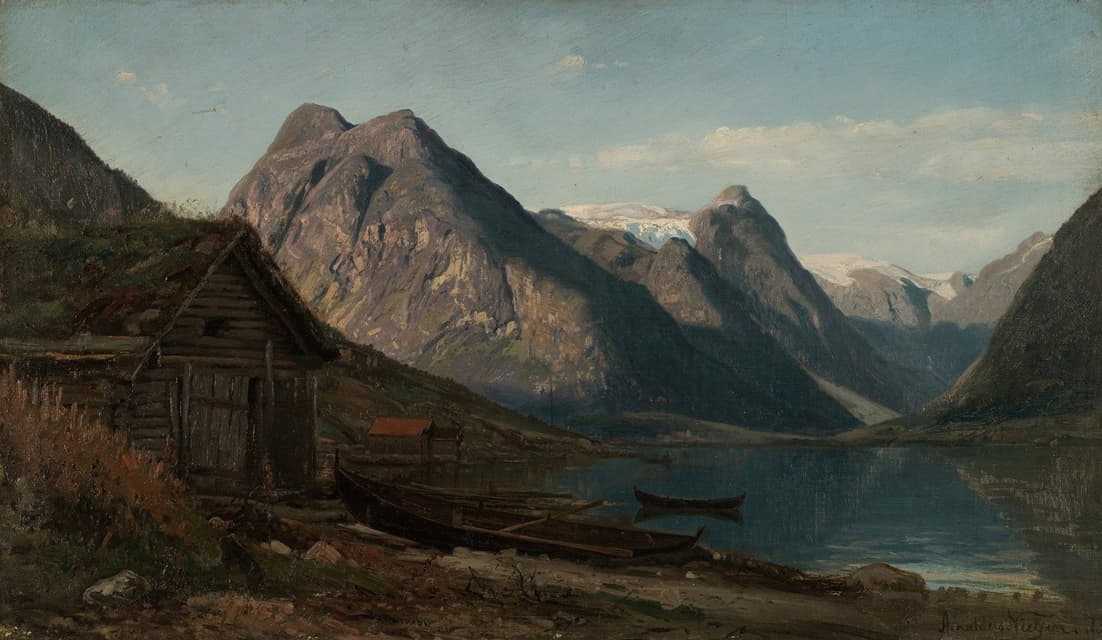 Amaldus Nielsen - Fra Fjærlandsfjorden (Supphellebreen)