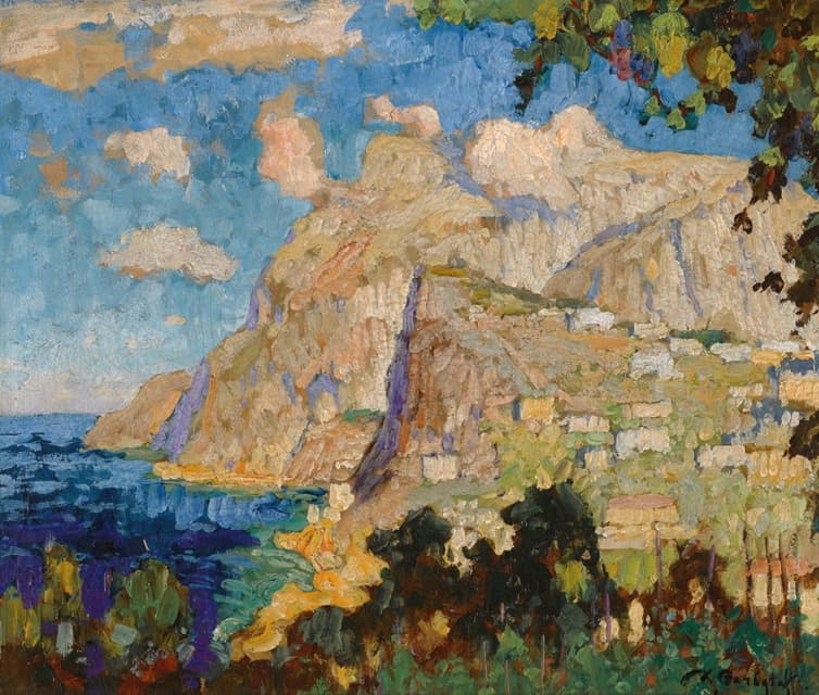 Konstantin Ivanovich Gorbatov - View Of Monte Solaro, Capri