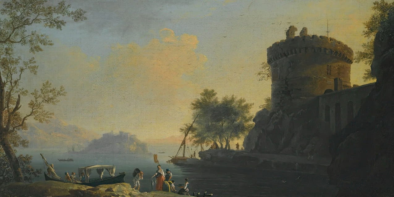 Thomas Patch - An Italianate Landscape, With The Tomb Of The Plautii