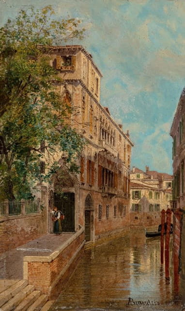 Antonietta Brandeis - A view of Palazzo Albrizzi