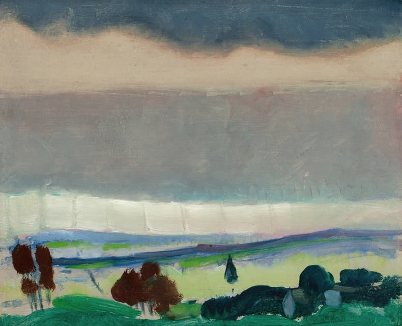 Arthur Beecher Carles - Landscape, Stormy Sky