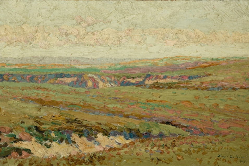 Birger Sandzén - View of Western Kansas