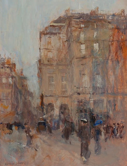 Frank Edwin Scott - A Gray Day in Paris