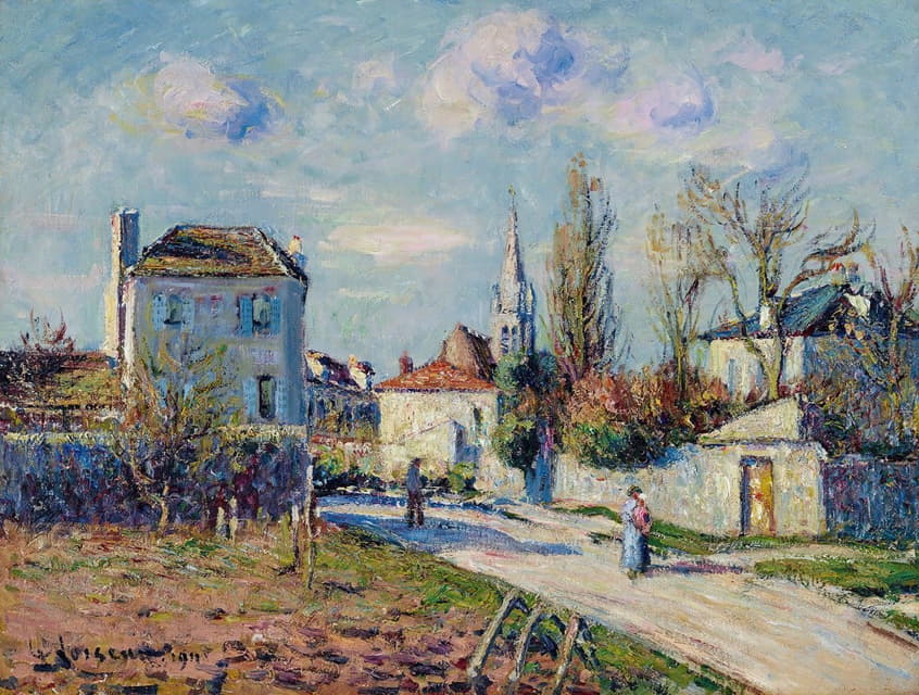 Gustave Loiseau - Le village de Mareil