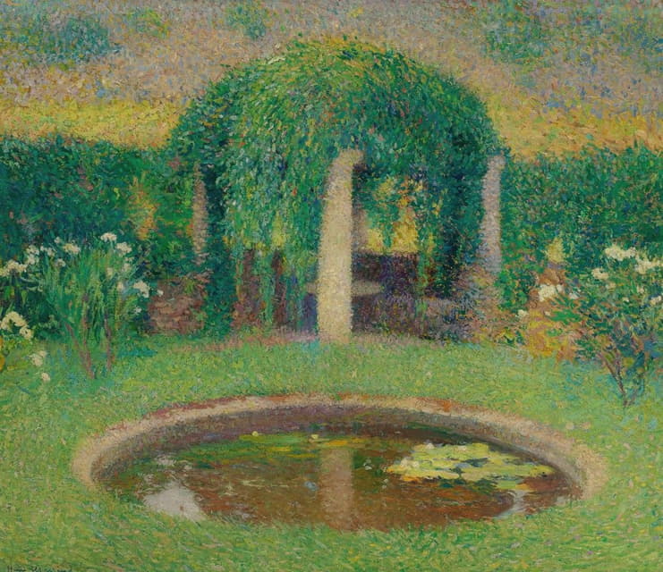 Henri Martin - Petit bassin près de la tonnelle sud de Marquayrol (Jardin de l’Artiste)