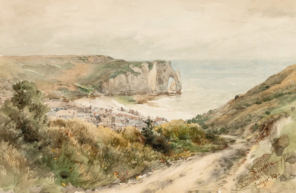 James David Smillie - The Cliffs at Etretat