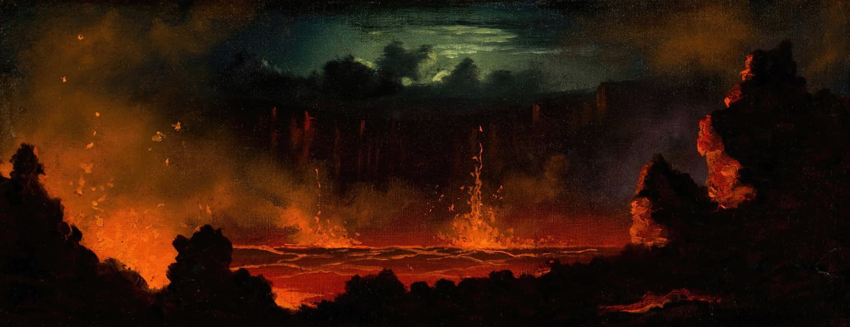 Jules Tavernier - Volcanic Landscape