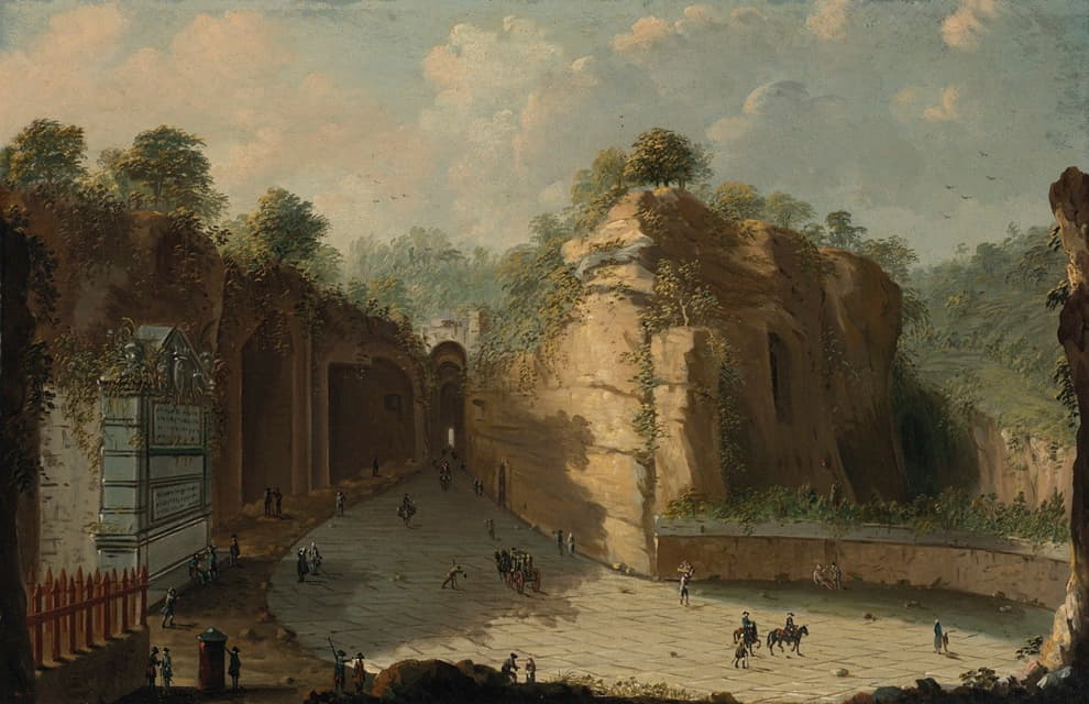 Pietro Antoniani - The Grotto of Pozzuoli, Naples