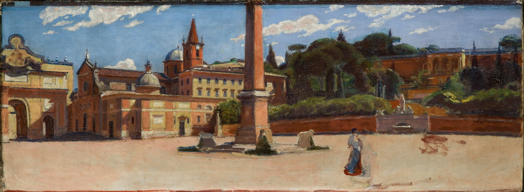 Aleksander Gierymski - Piazza del Popolo in Rome
