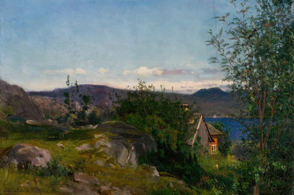Amaldus Nielsen - Ved Gjermundshavn, Hardanger
