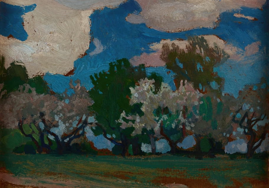 Jan Stanislawski - Apple-Trees in Blossom