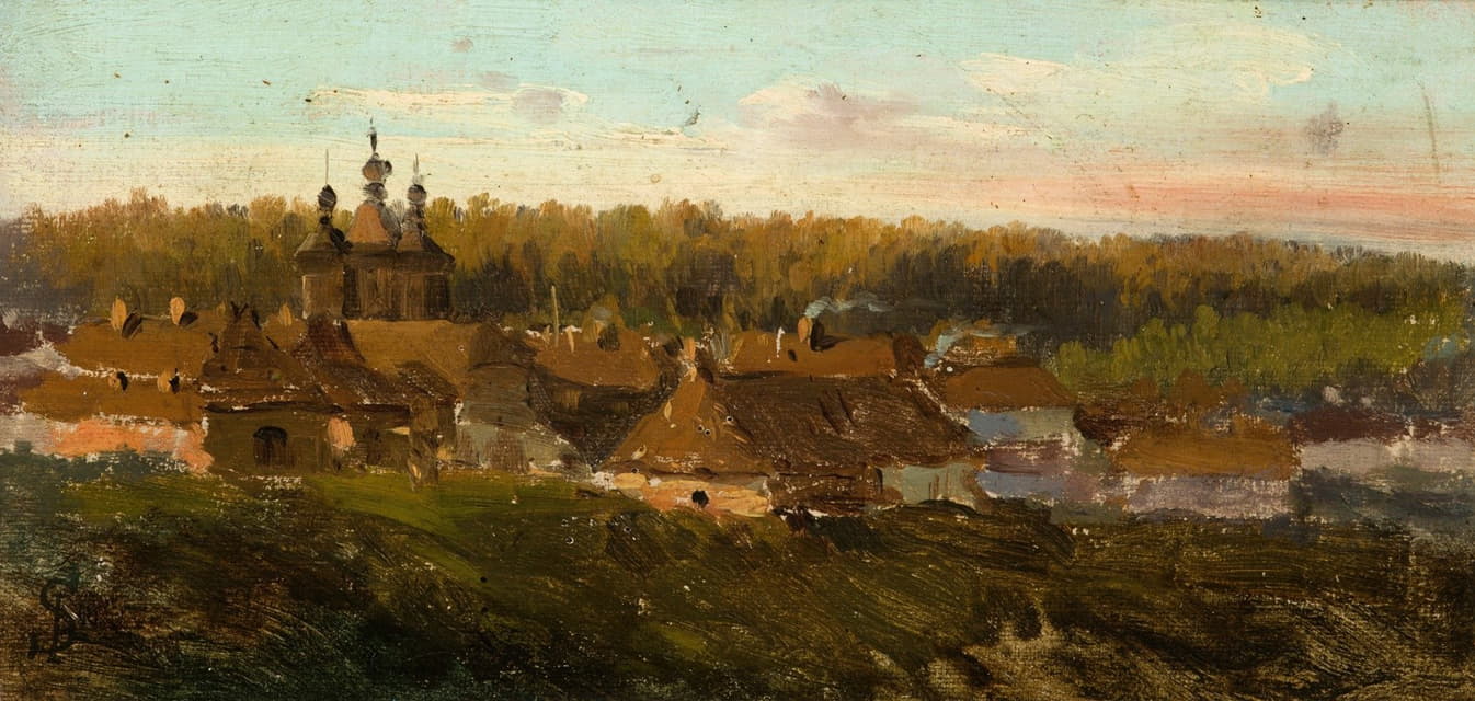 Józef Szermentowski - Volhynian Village