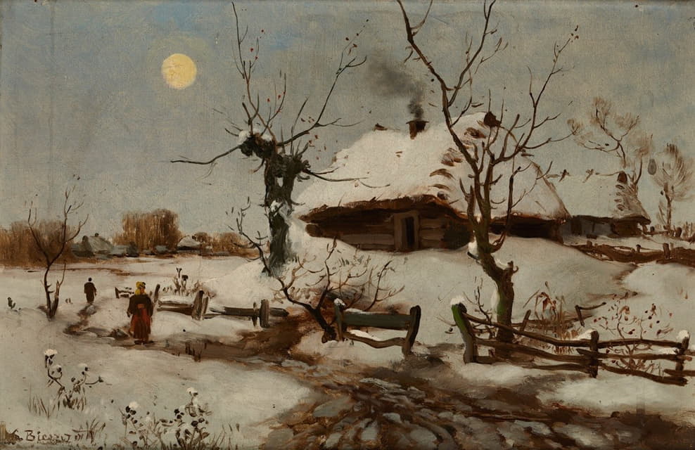 Seweryn Bieszczad - Cottages in Snow