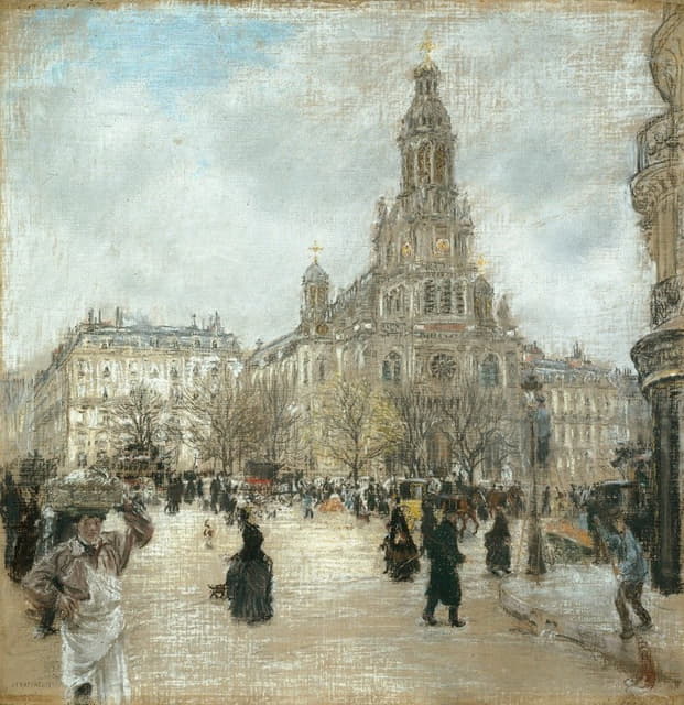 Jean François Raffaëlli - Place de la Trinité, Paris