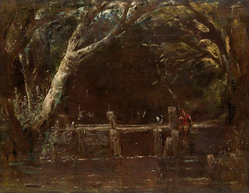 John Constable - Landscape (The Lock)